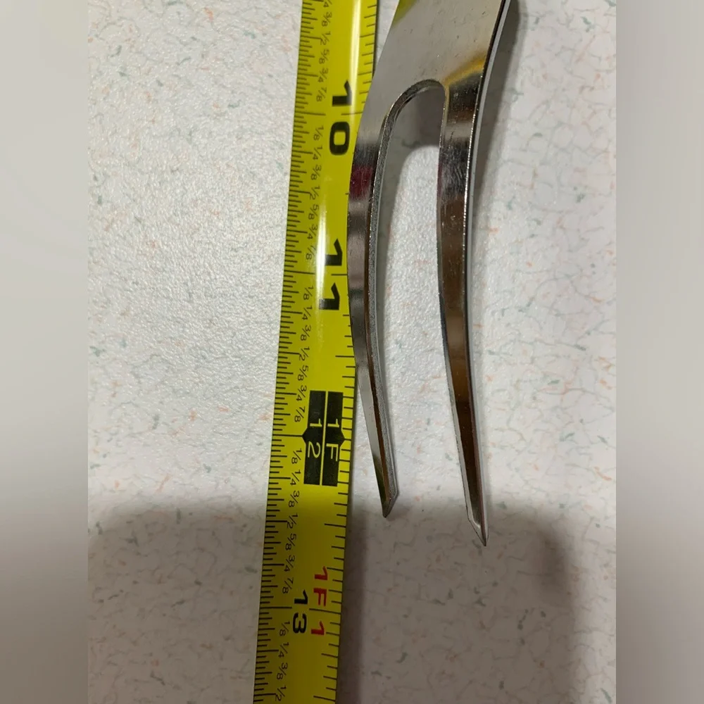 Vintage EKCO Chromium Plated USA Serving Meat Fork 12.5